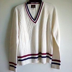 Vintage V-Neck Sweater by V  #0145